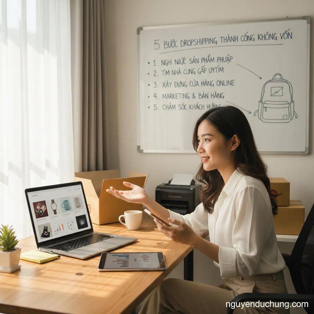 Dropshipping khởi nghiệp không vốn