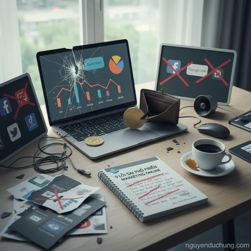 Mất tiền marketing online
