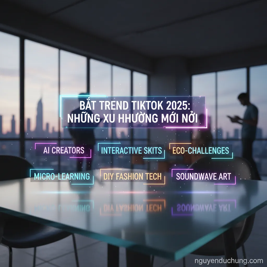 Dựa trên tiêu đề "Bắt trend TikTok 2025: Những xu hướng mới nổi", đây là 6 từ khóa hoặc cụm từ khóa chính: