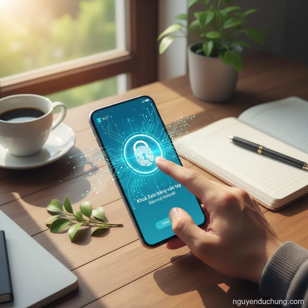 Khóa Zalo vân tay