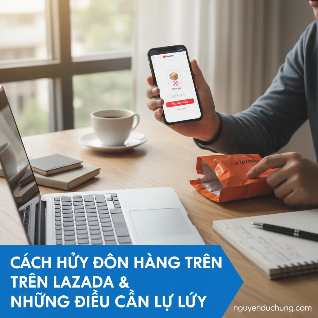 Đơn hàng Lazada chưa giao hủy thế nào
