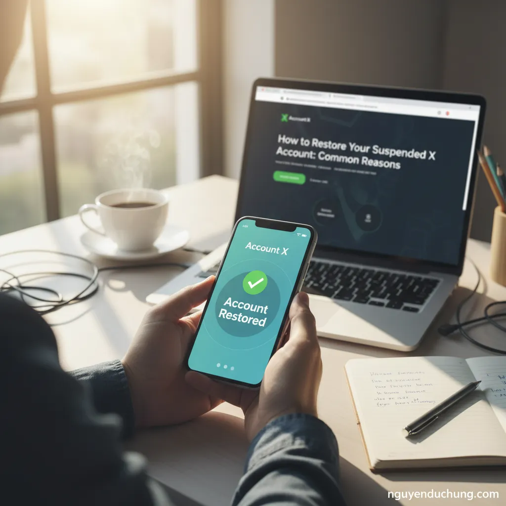 Khôi phục tài khoản X bị tạm ngưng