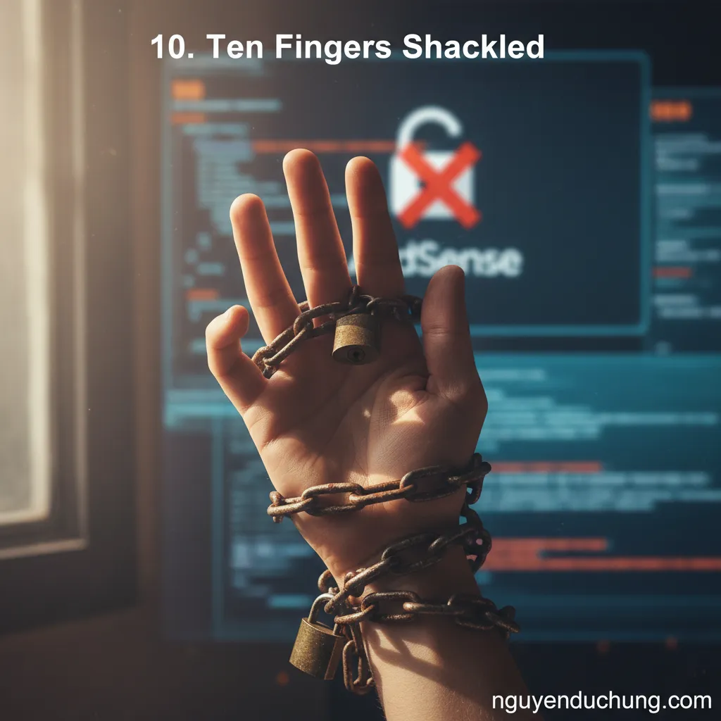 2. Mười ngón tay bị xích.