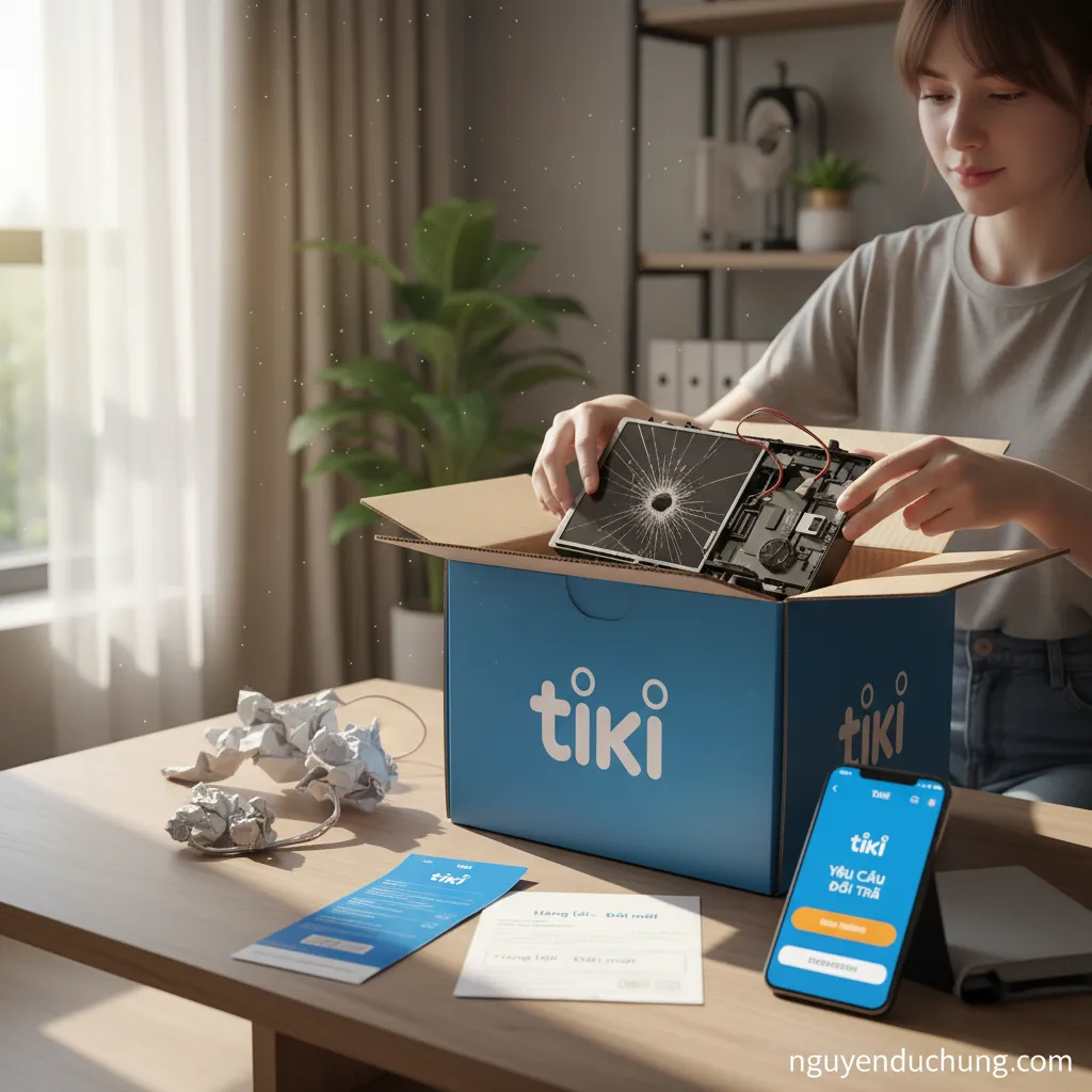 Tiki đổi trả hàng lỗi.