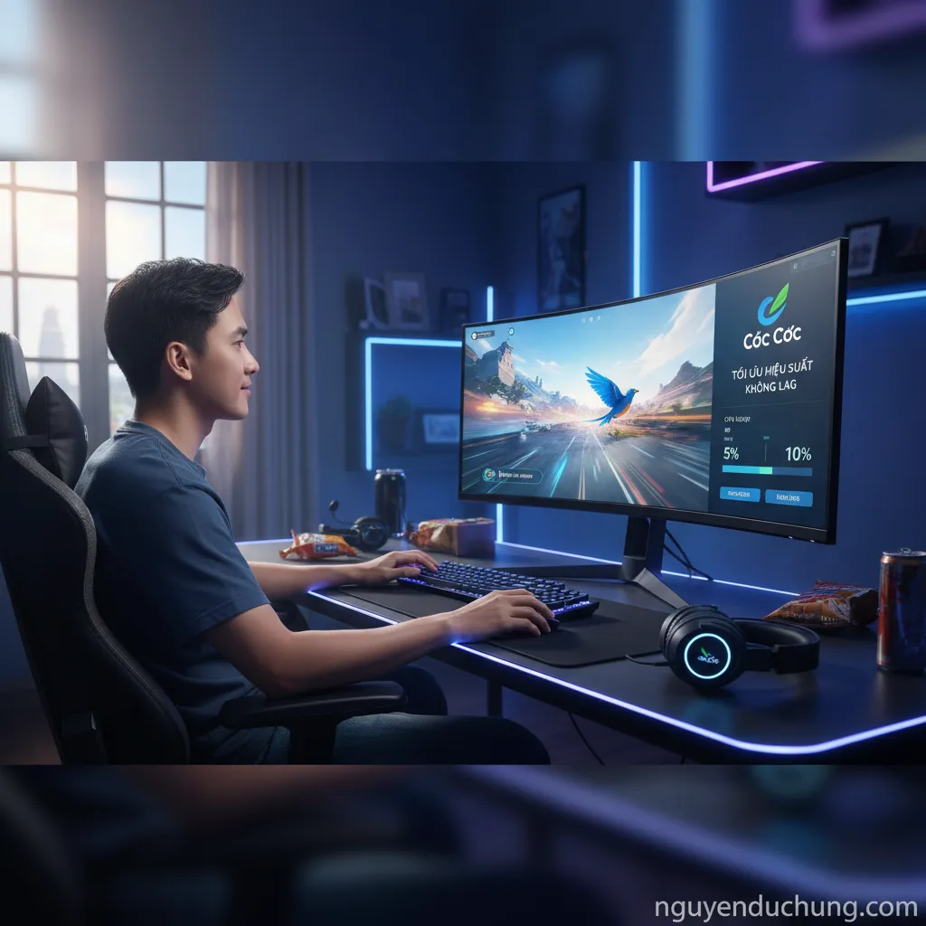 Cốc Cốc chơi game mượt mà