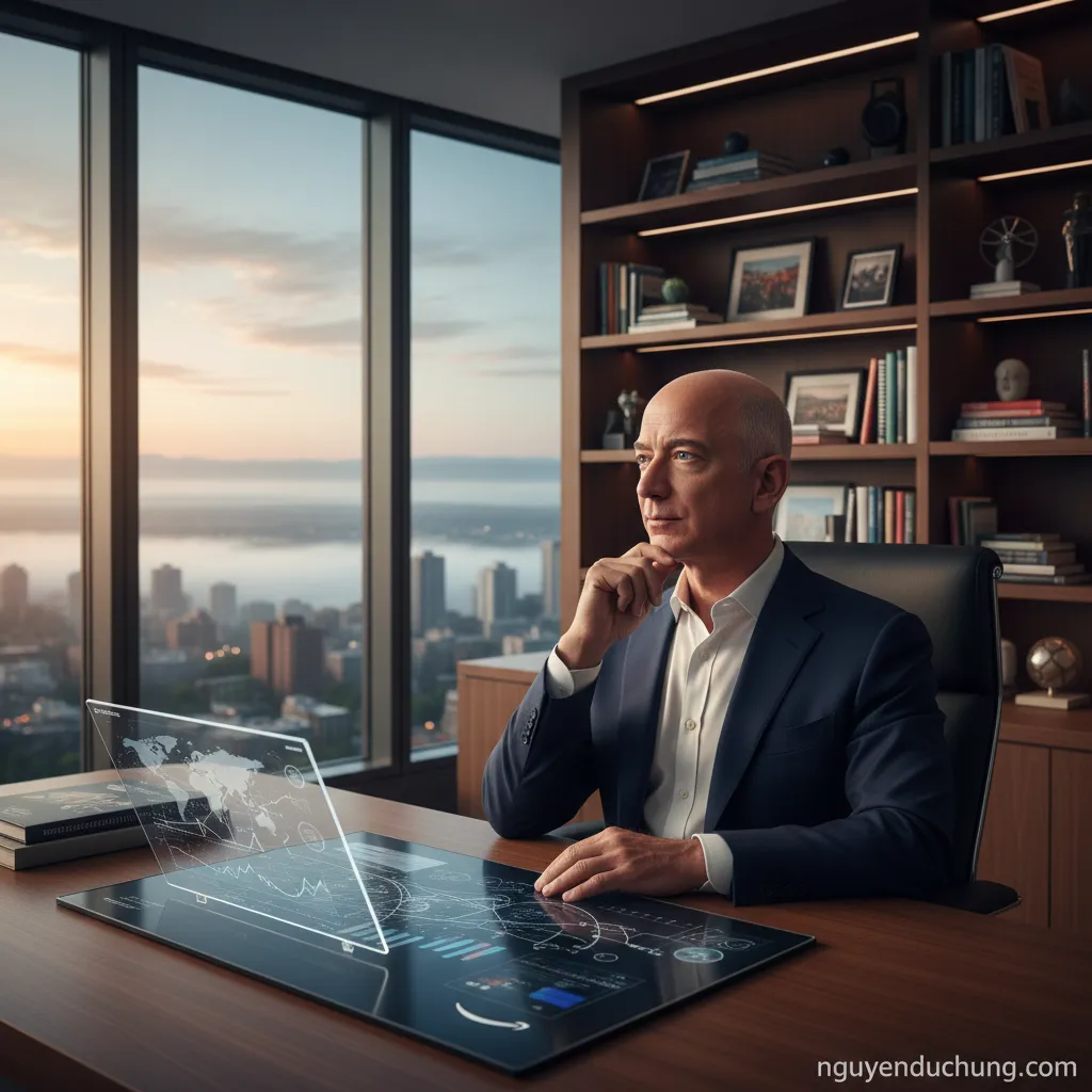 Jeff Bezos suy tư