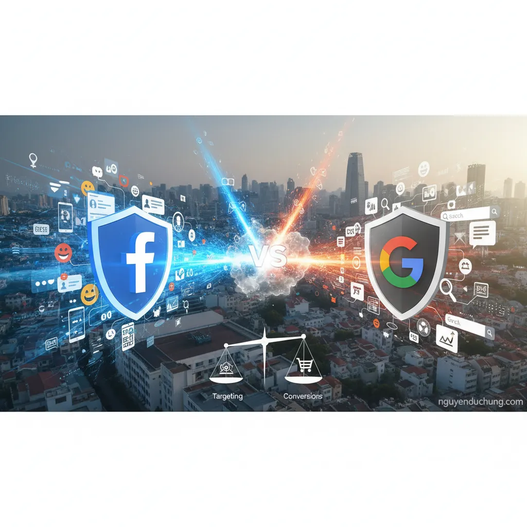 Đối đầu Facebook Google Ads