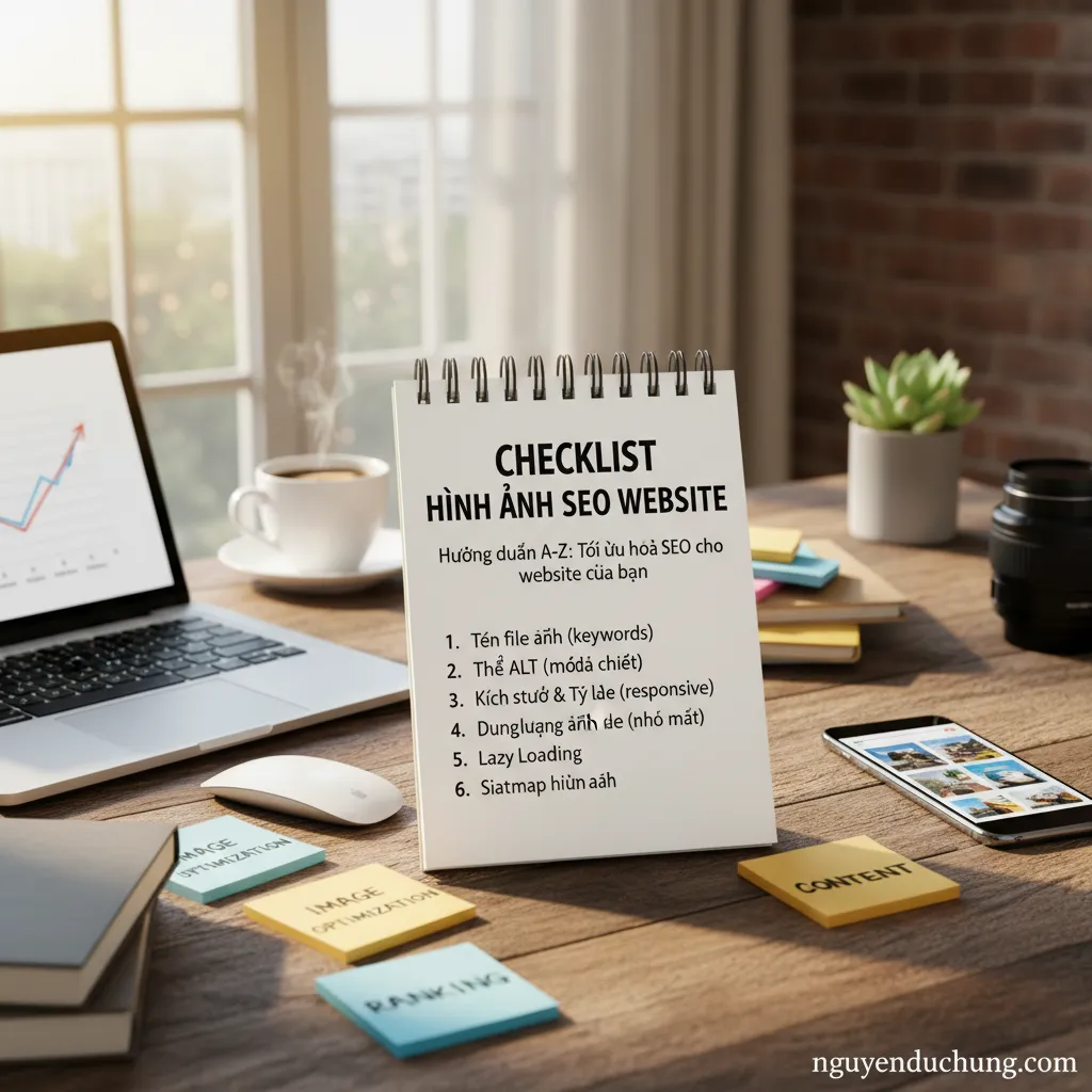 Checklist hình ảnh SEO website