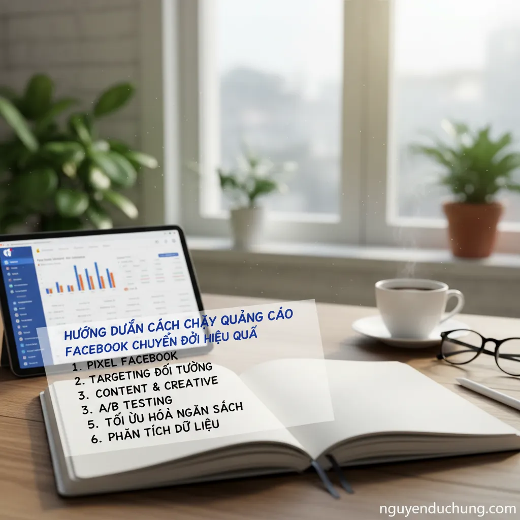 Dựa trên tiêu đề "Hướng dẫn cách chạy quảng cáo Facebook chuyển đổi hiệu quả", đây là 6 từ khóa hoặc cụm từ khóa chính: