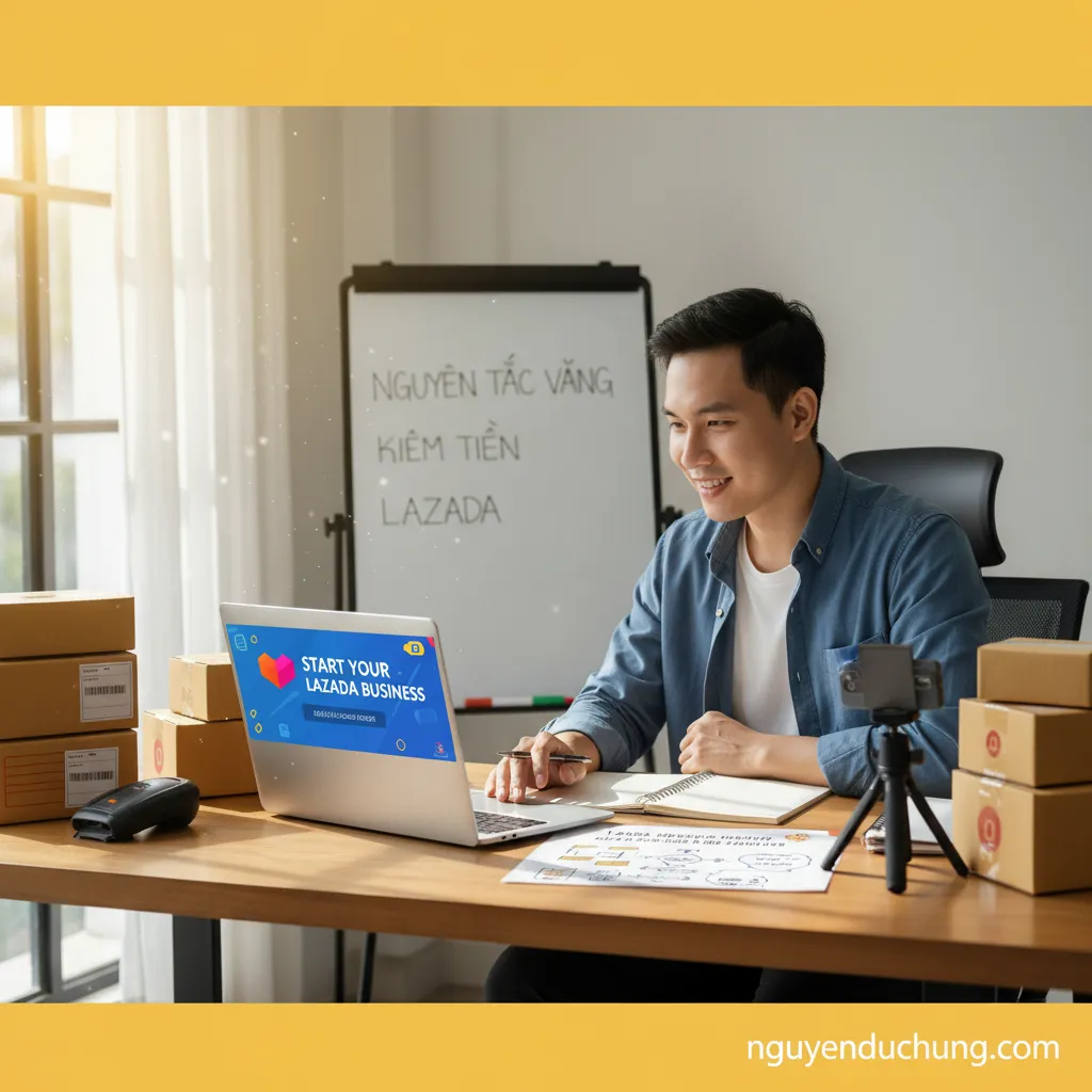 Người mới kinh doanh Lazada ảnh