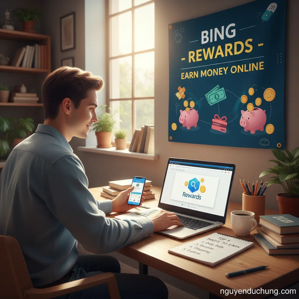 Kiếm tiền Bing Rewards