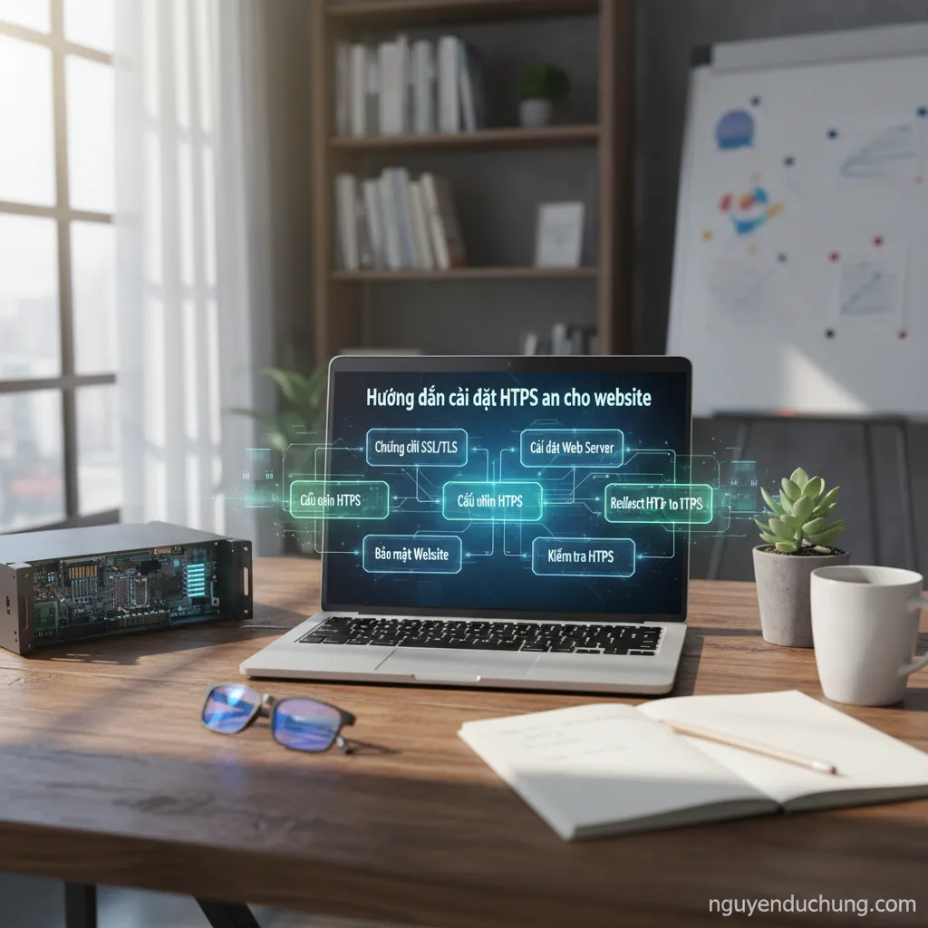 Dựa trên tiêu đề "Hướng dẫn cài đặt HTTPS an toàn cho website", đây là 6 từ khóa hoặc cụm từ khóa chính: