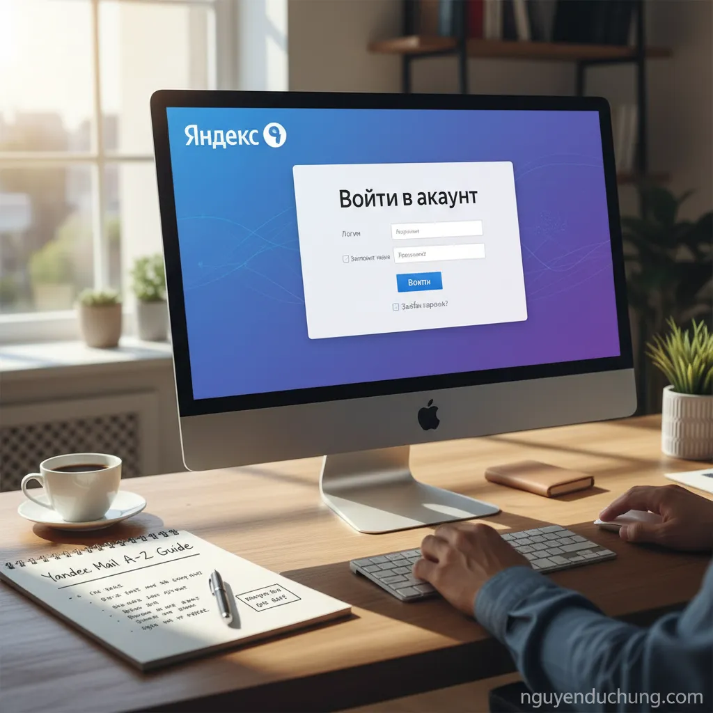 Yandex Mail giao diện đăng nhập