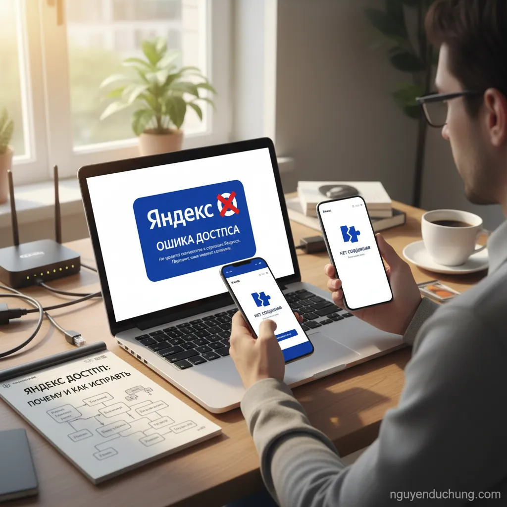Lỗi Yandex không truy cập được