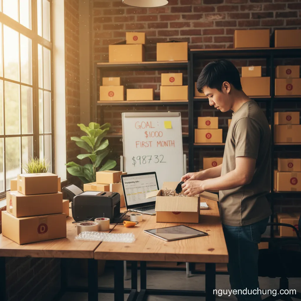 Dropshipping đóng gói vận chuyển