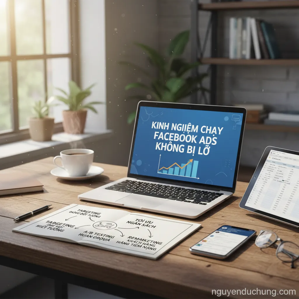 Dựa trên tiêu đề "Kinh nghiệm chạy Facebook Ads không bị lỗ", đây là 6 từ khóa hoặc cụm từ khóa chính: