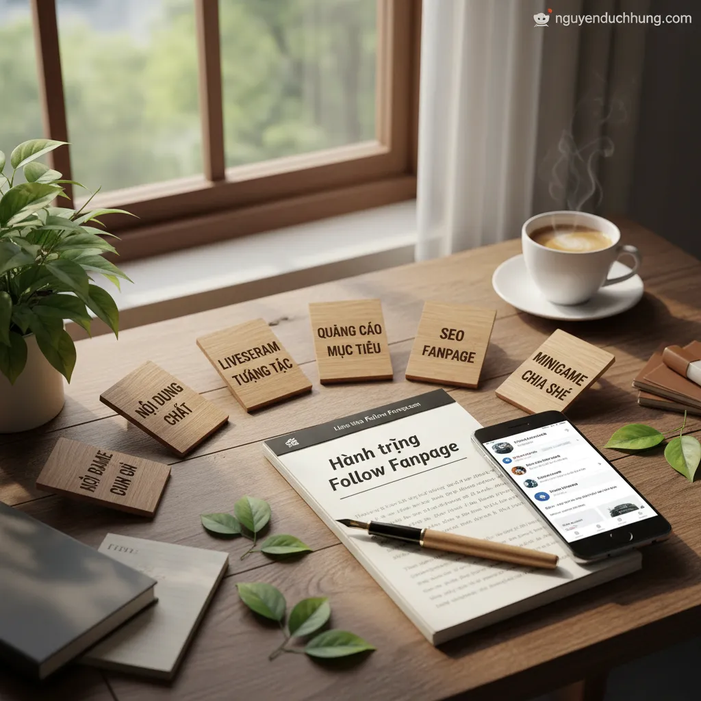 Dựa trên tiêu đề "Làm thế nào để tăng follow Fanpage nhanh chóng và bền vững?", 6 từ khóa hoặc cụm từ khóa chính có thể là: