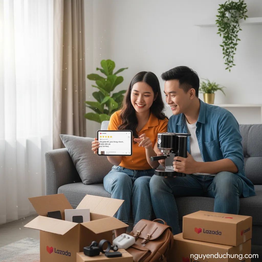 1. lazada đánh giá khách hàng chân thực