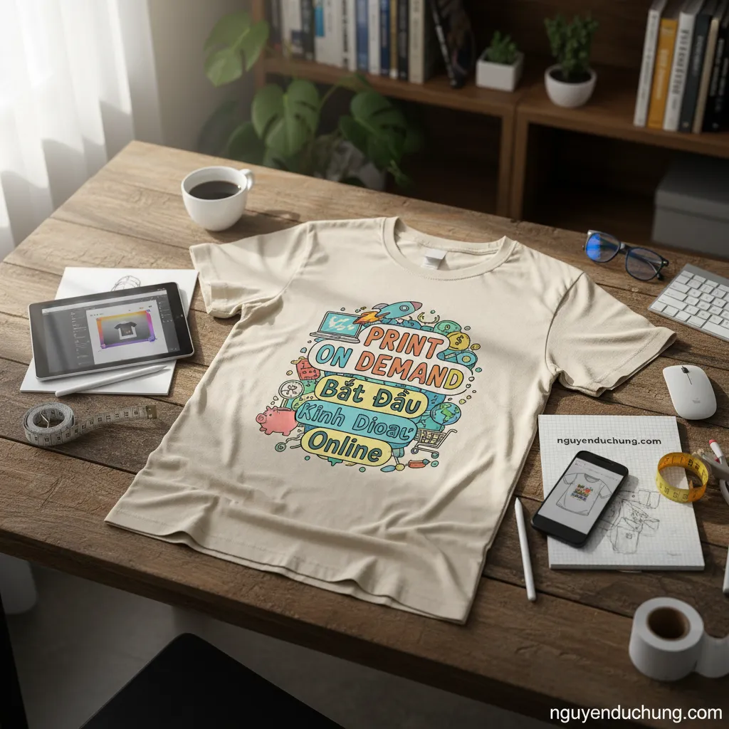 Áo thun Print on Demand thiết kế riêng