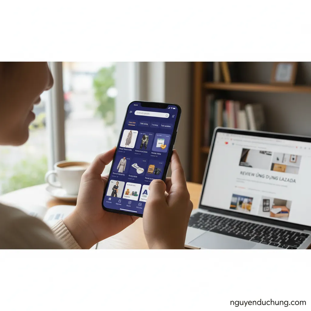 Lazada app giao diện tối ưu