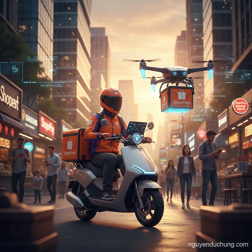Giao đồ ăn ShopeeFood công nghệ