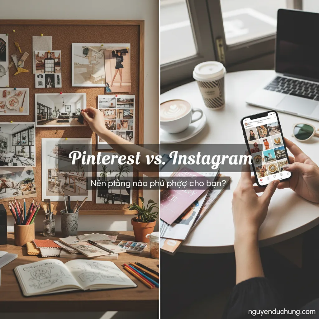Pinterest so với Instagram