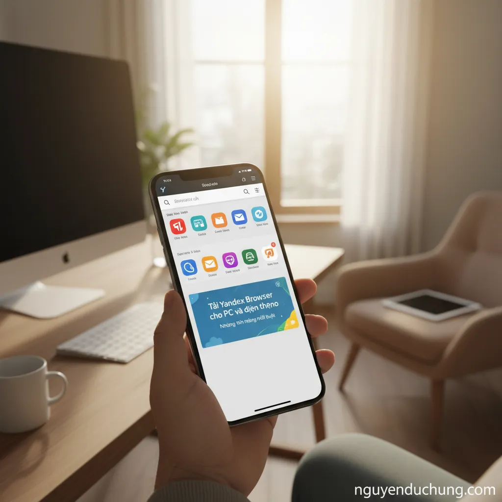 Yandex Browser giao diện điện thoại