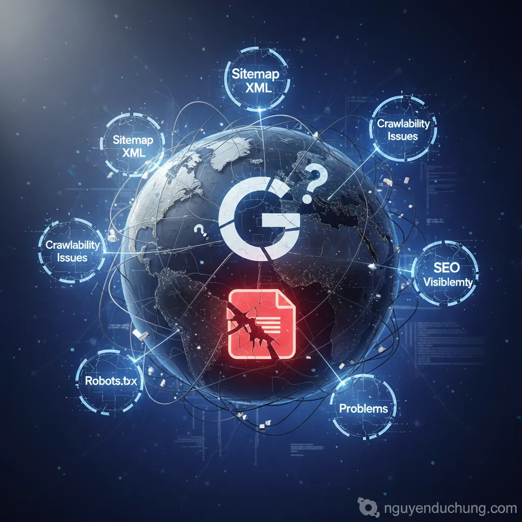 Dựa trên tiêu đề "Thiếu sitemap XML – Google không biết lập chỉ mục ra sao", đây là 6 từ khóa hoặc cụm từ khóa chính có thể được sử dụng: