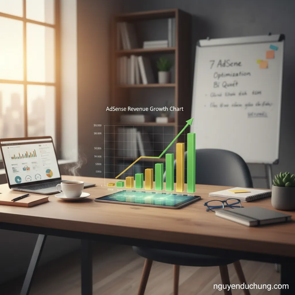 1. Biểu đồ tăng trưởng doanh thu adsense