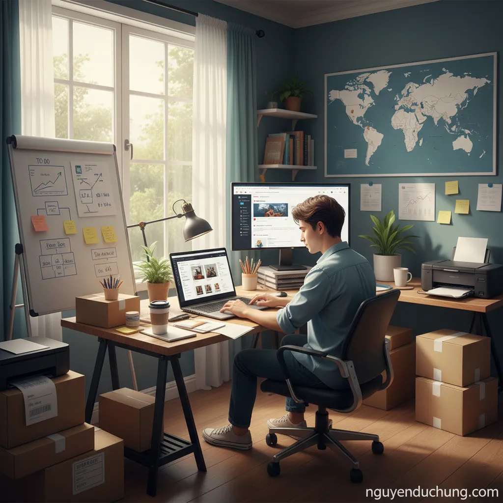 Cửa hàng dropshipping Shopify một ngày