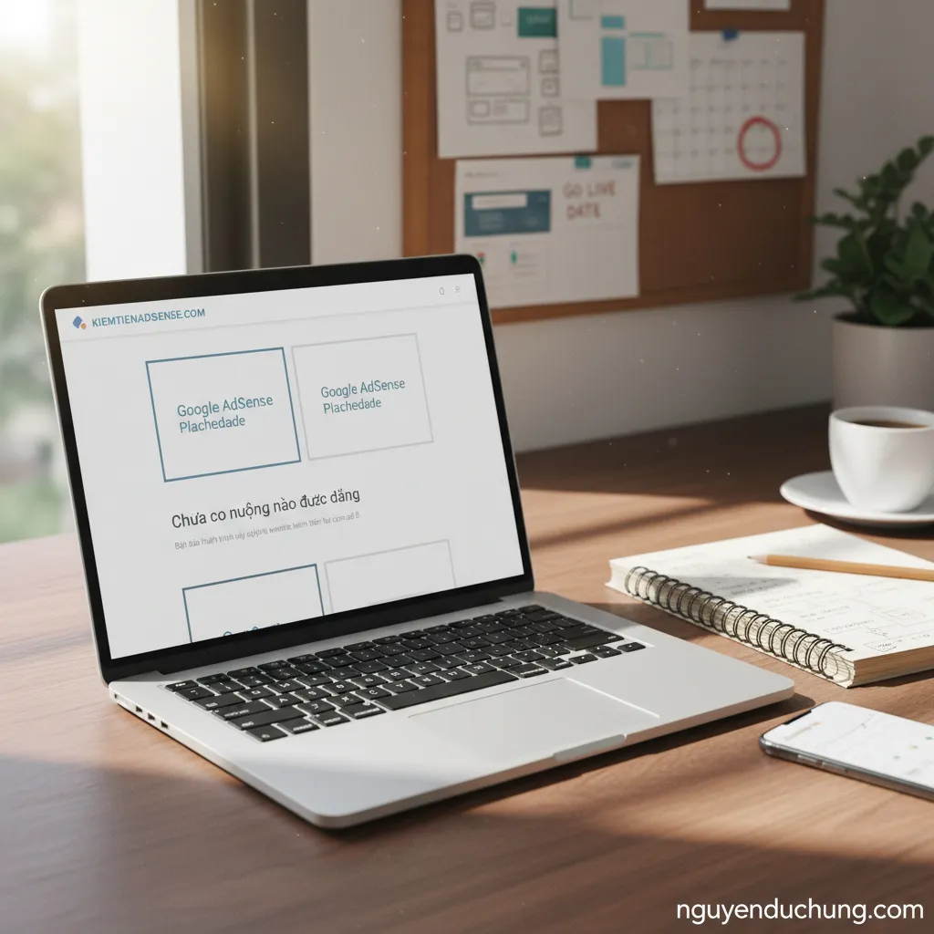 Website kiếm tiền adsense chưa nội dung