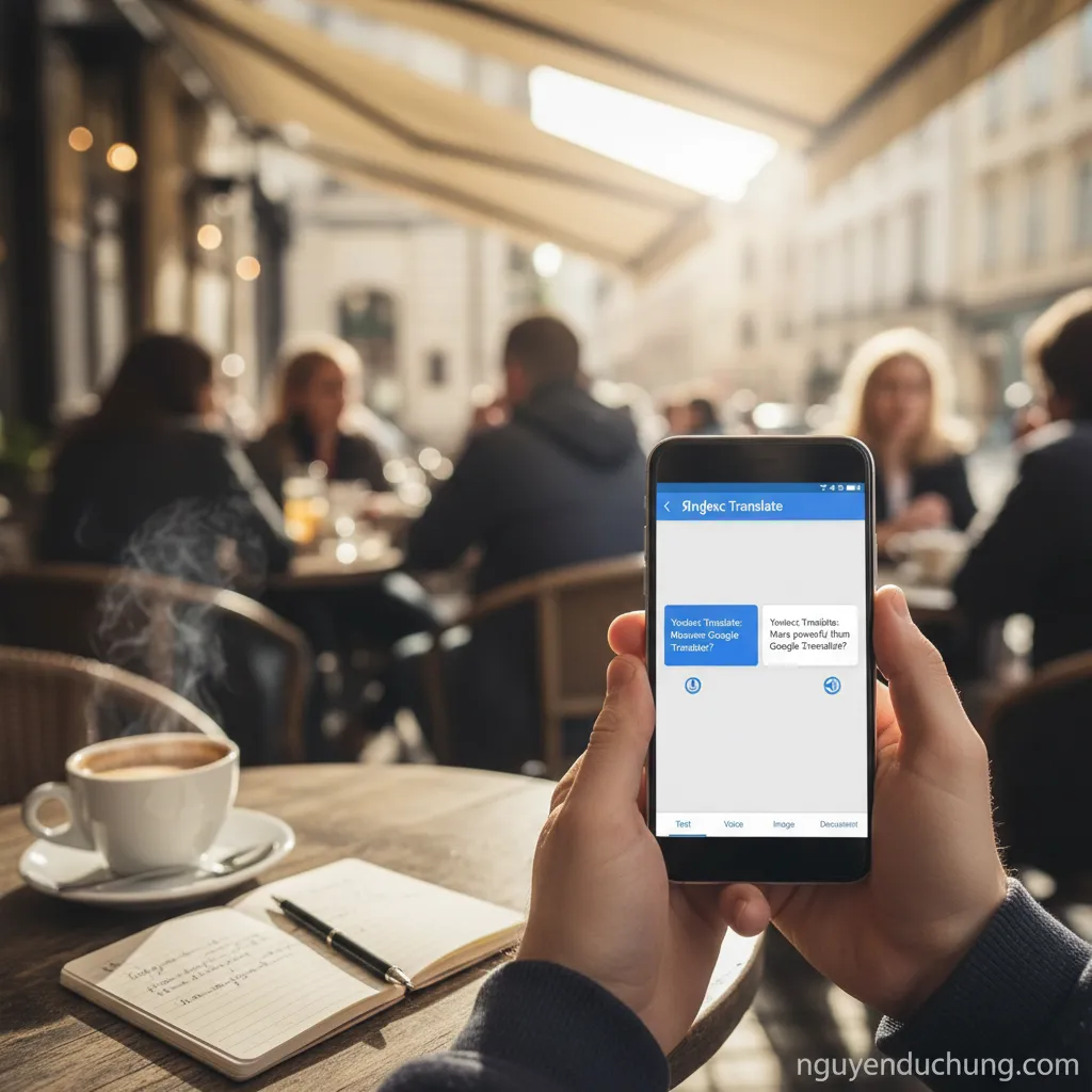 Yandex Translate giao diện điện thoại