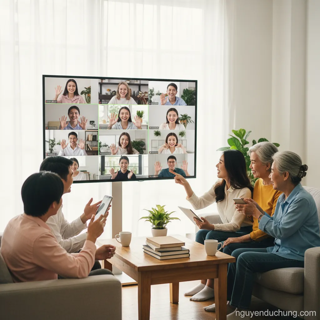 Gọi video nhóm Zalo đông người