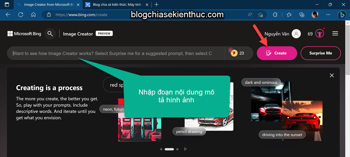 Tìm hiểu chi tiết Tính năng Bing Image Creator là gì? Khám phá cách tạo ảnh độc đáo bằng trí tuệ nhân tạo