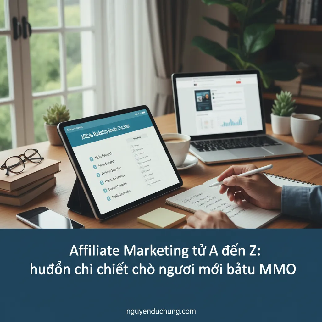 Hướng dẫn affiliate marketing newbie checklist