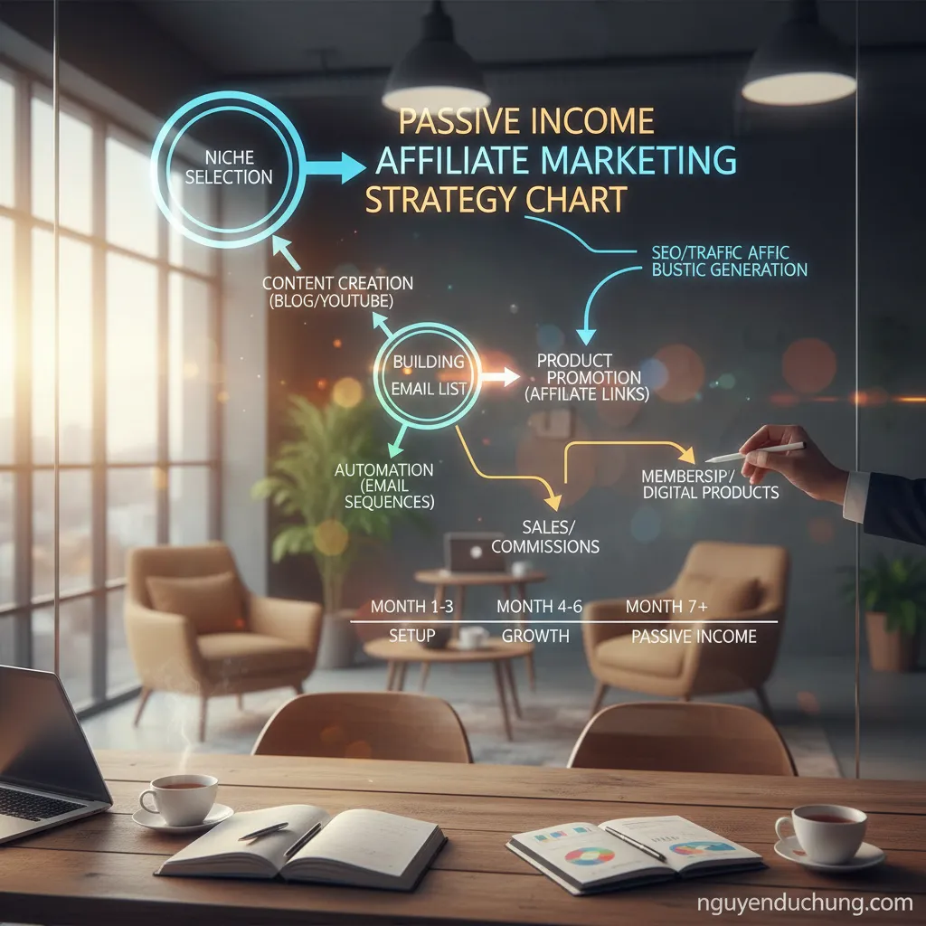 Passive income affiliate marketing strategy chart