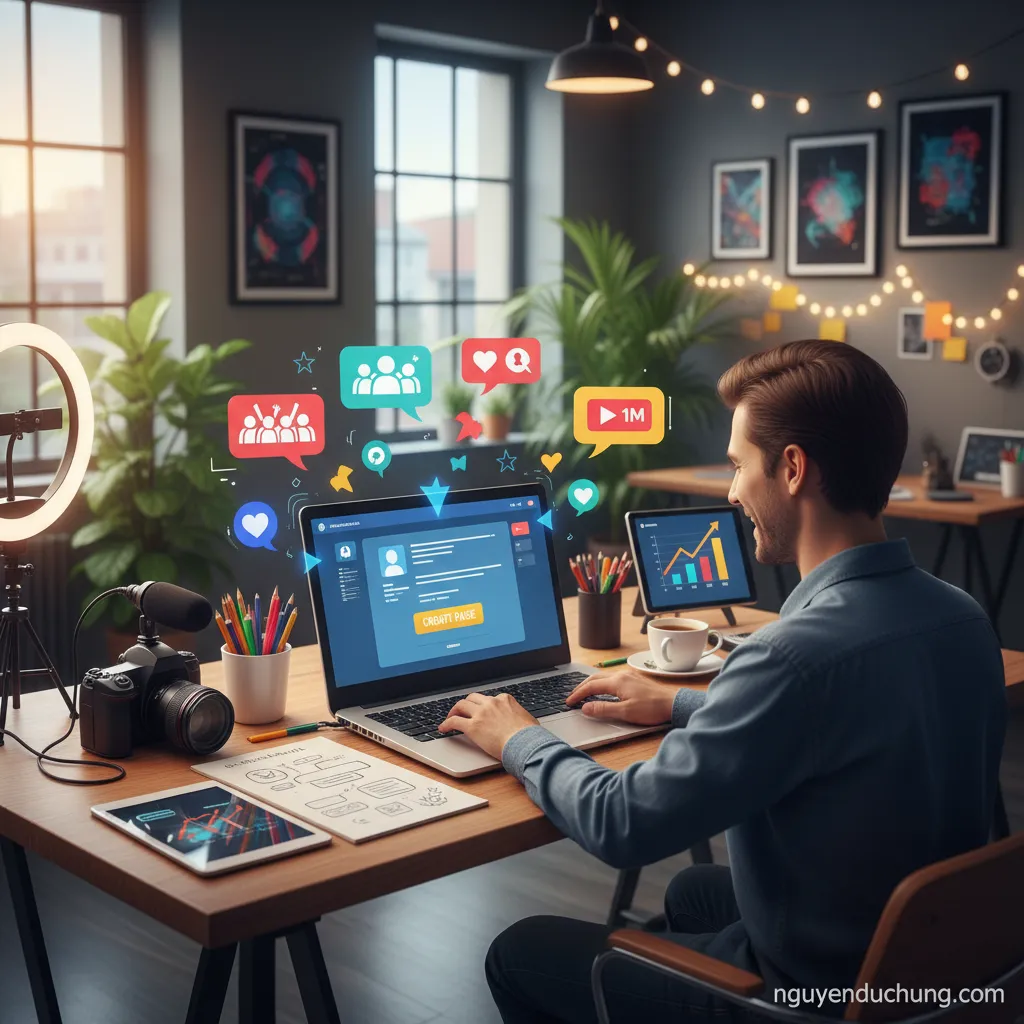 1. **Xây dựng Fanpage**