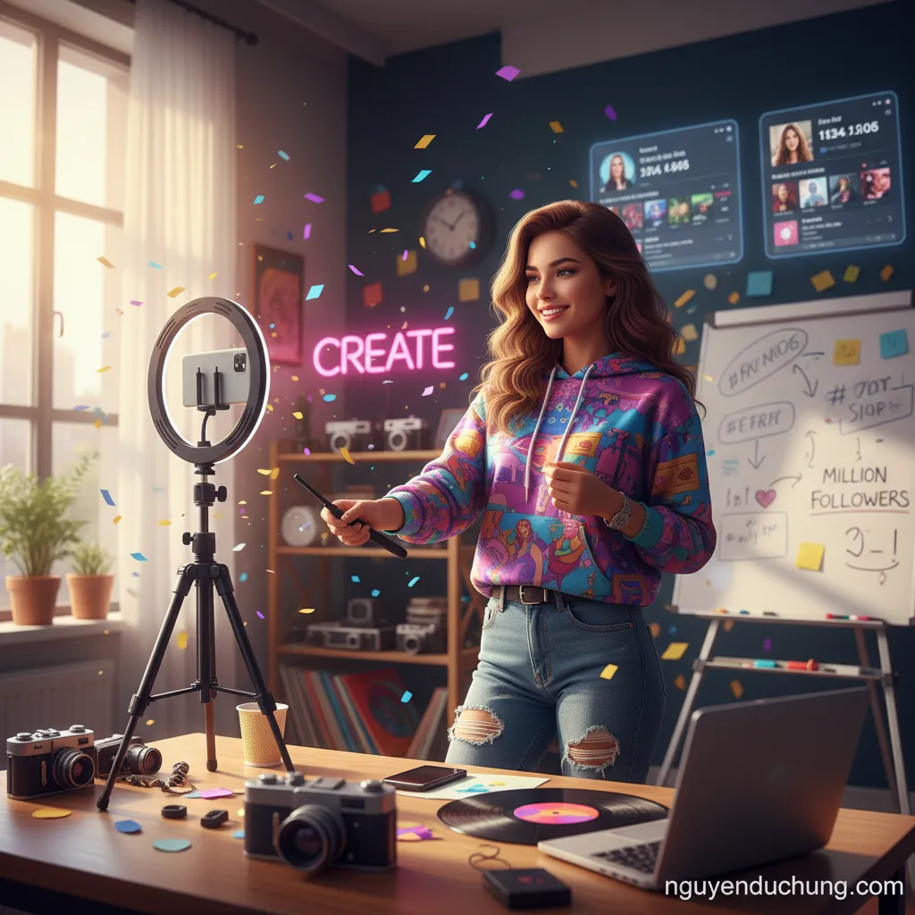 5. **Làm nổi tiếng trên TikTok** (Hướng đến mục tiêu của người đọc)