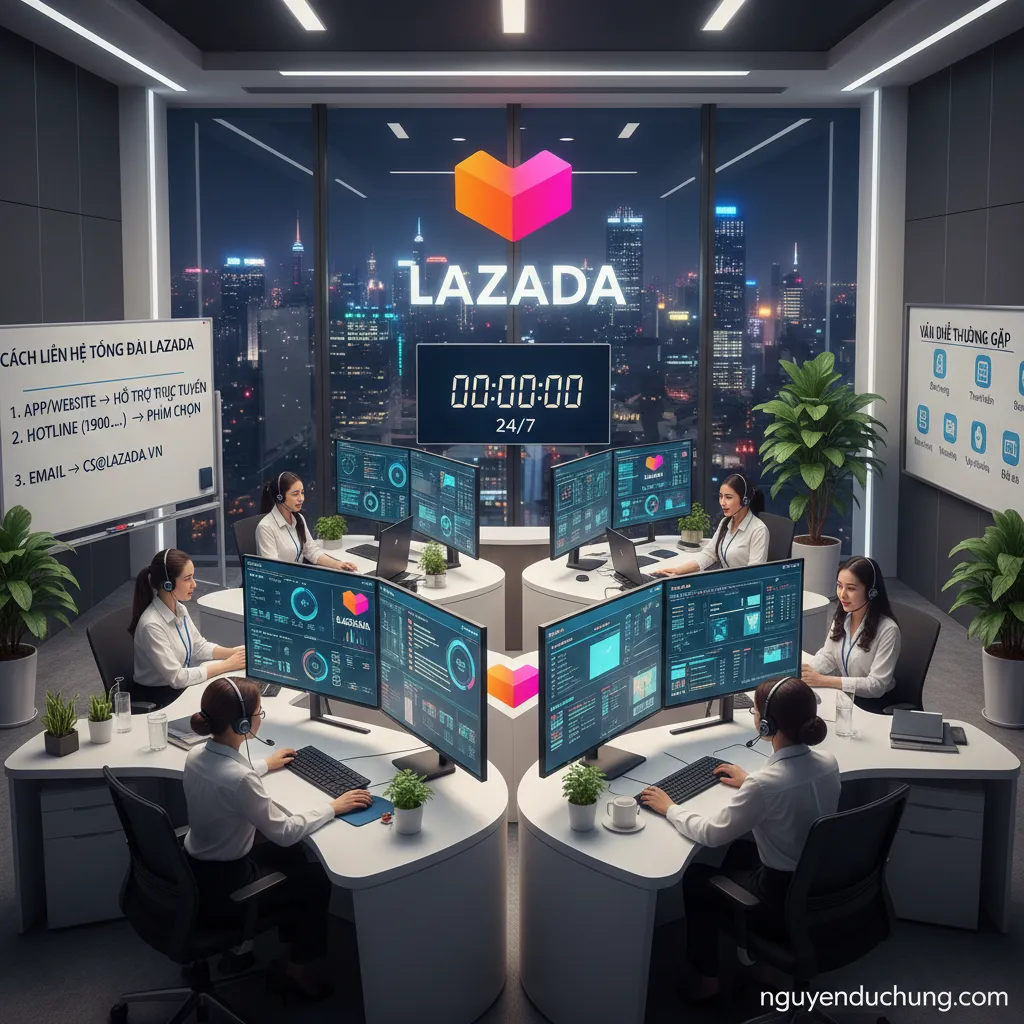 Lazada chăm sóc khách hàng 24/7