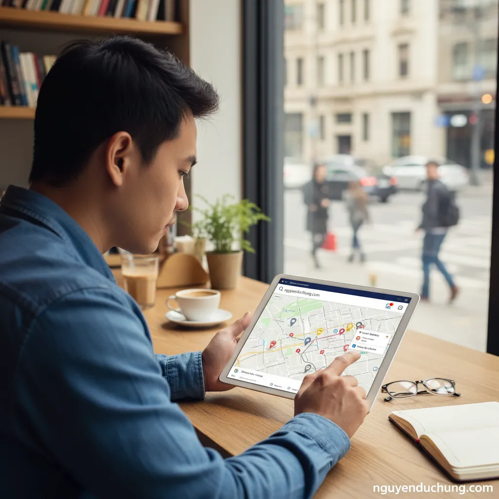Tìm kiếm địa điểm trên Yandex Maps