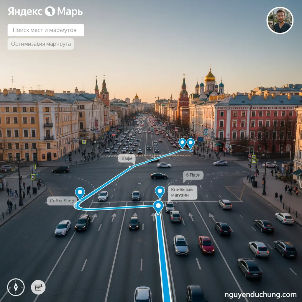 Chế độ xem đường phố Yandex Maps