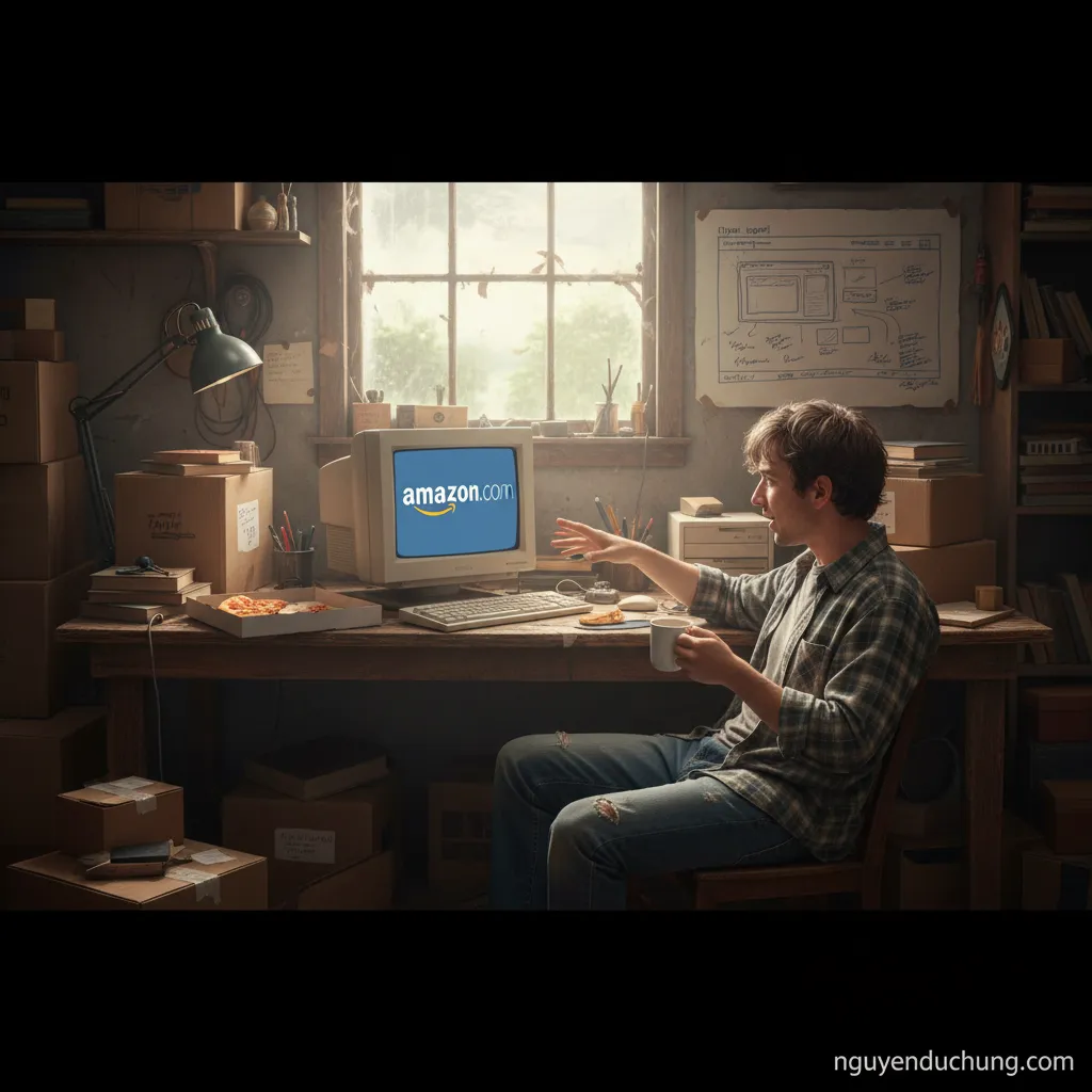 Amazon logo đầu tiên