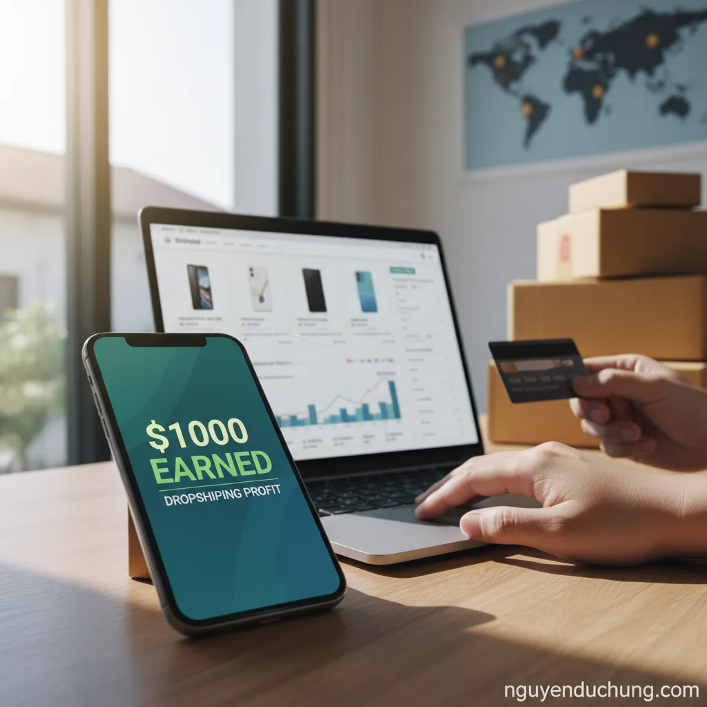 Dropshipping điện thoại hiển thị 00