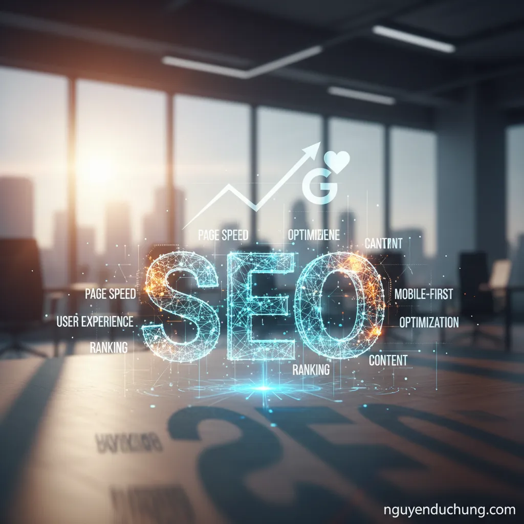 4. **SEO** (từ khóa liên quan, viết tắt của Search Engine Optimization)