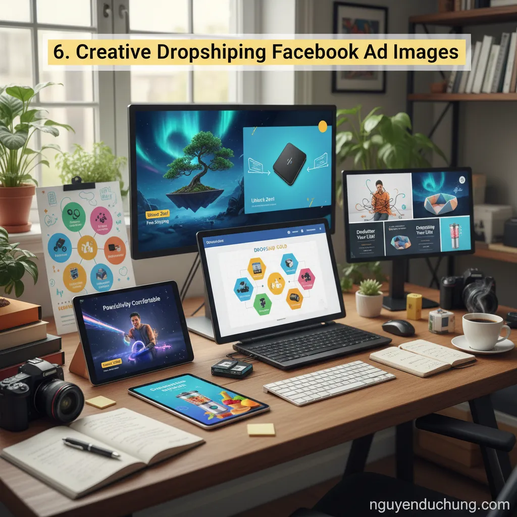 6. Creative Dropshipping Facebook Ad Images