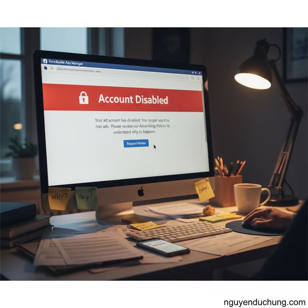 1. **Tài khoản quảng cáo Facebook bị khóa**
