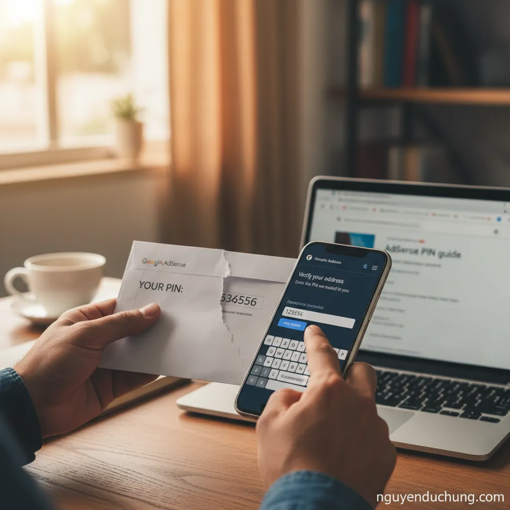 Nhập mã PIN AdSense
