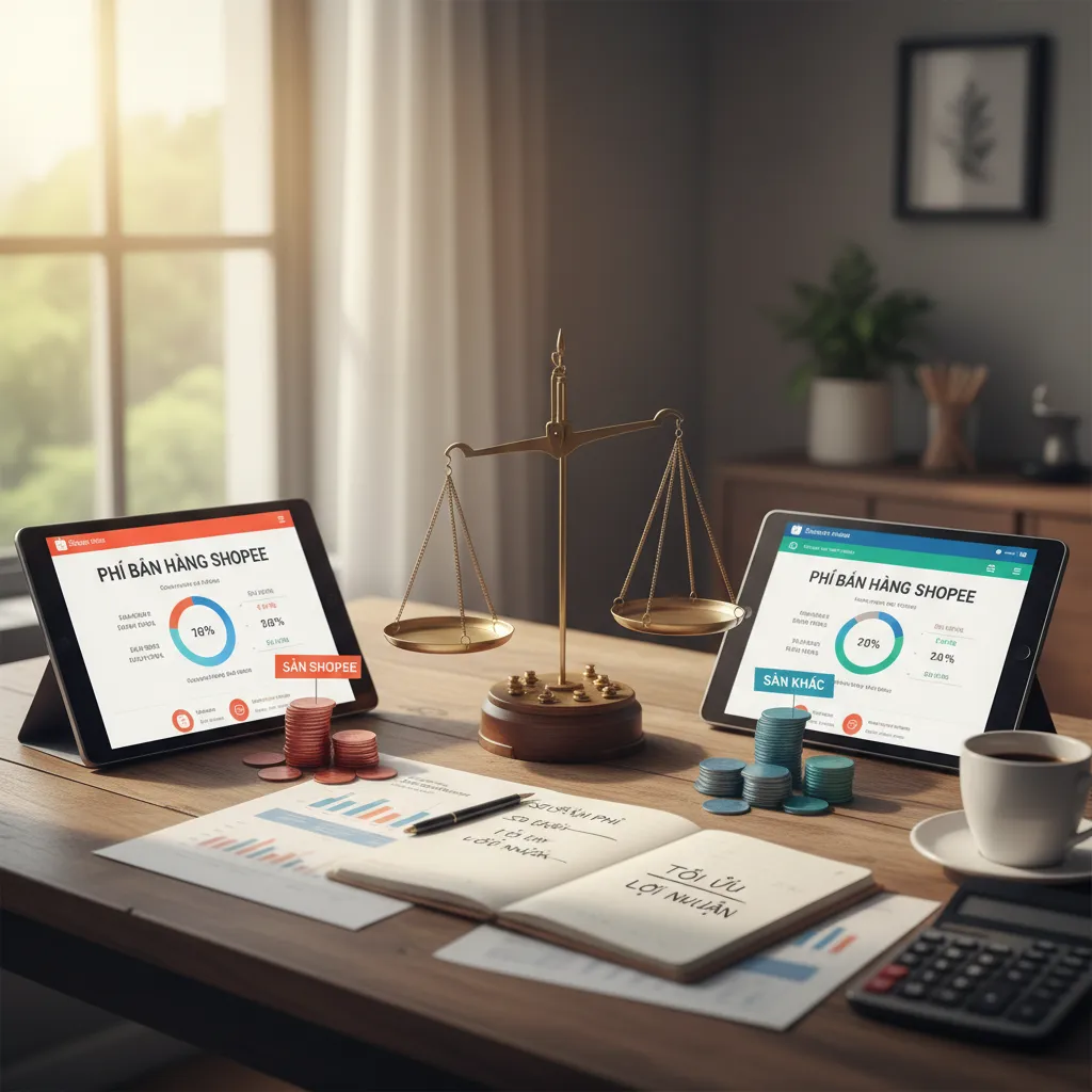 2. So sánh phí Shopee vs sàn khác