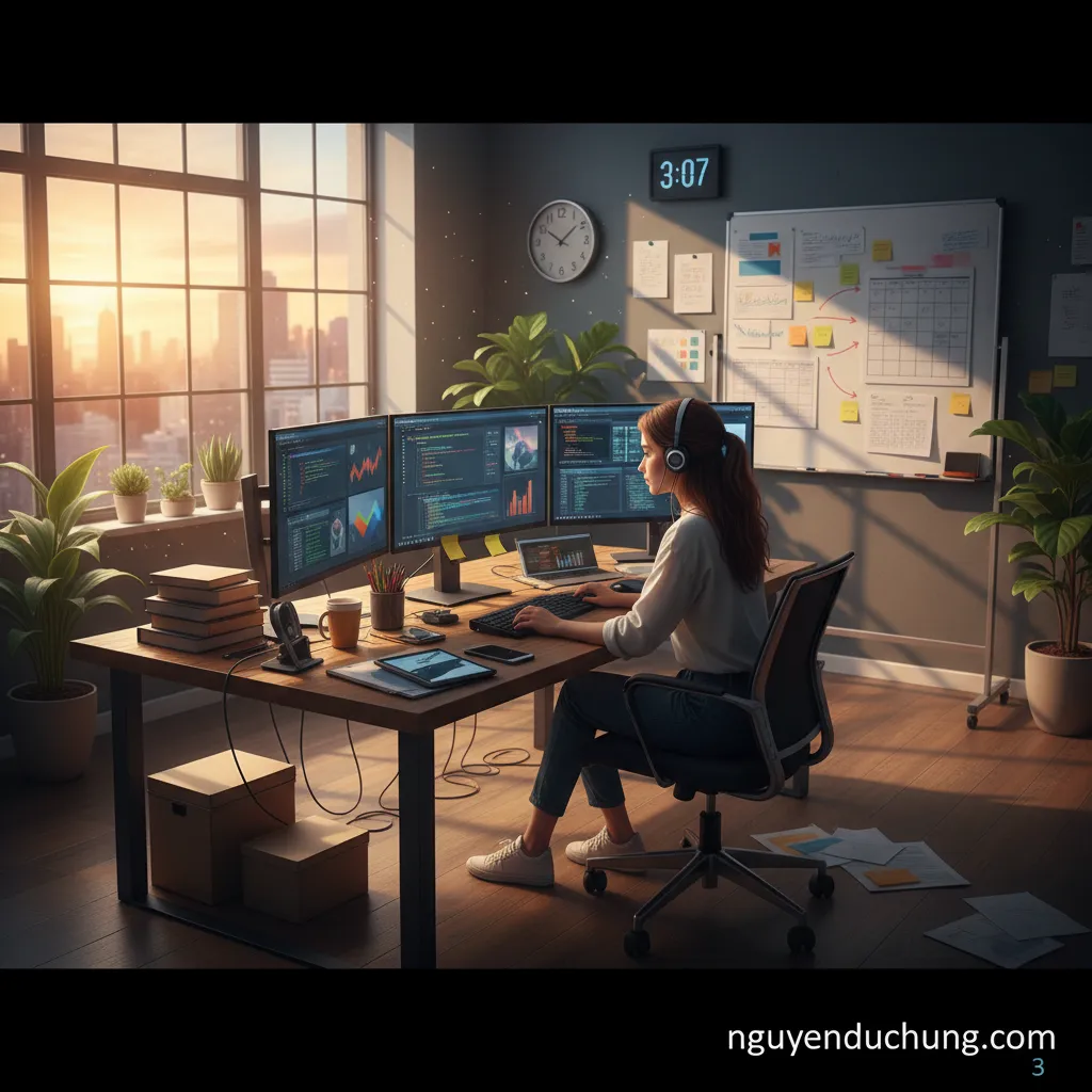 4. Freelancer bận rộn