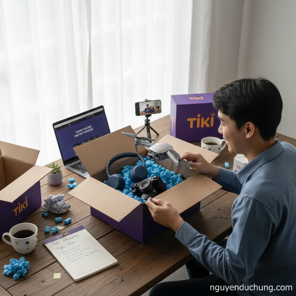 Đập hộp Tiki siêu phẩm